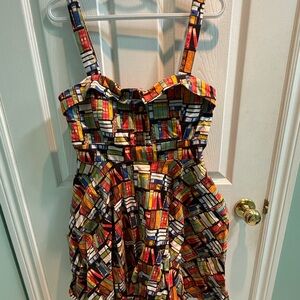 Pinup Book Print Dress